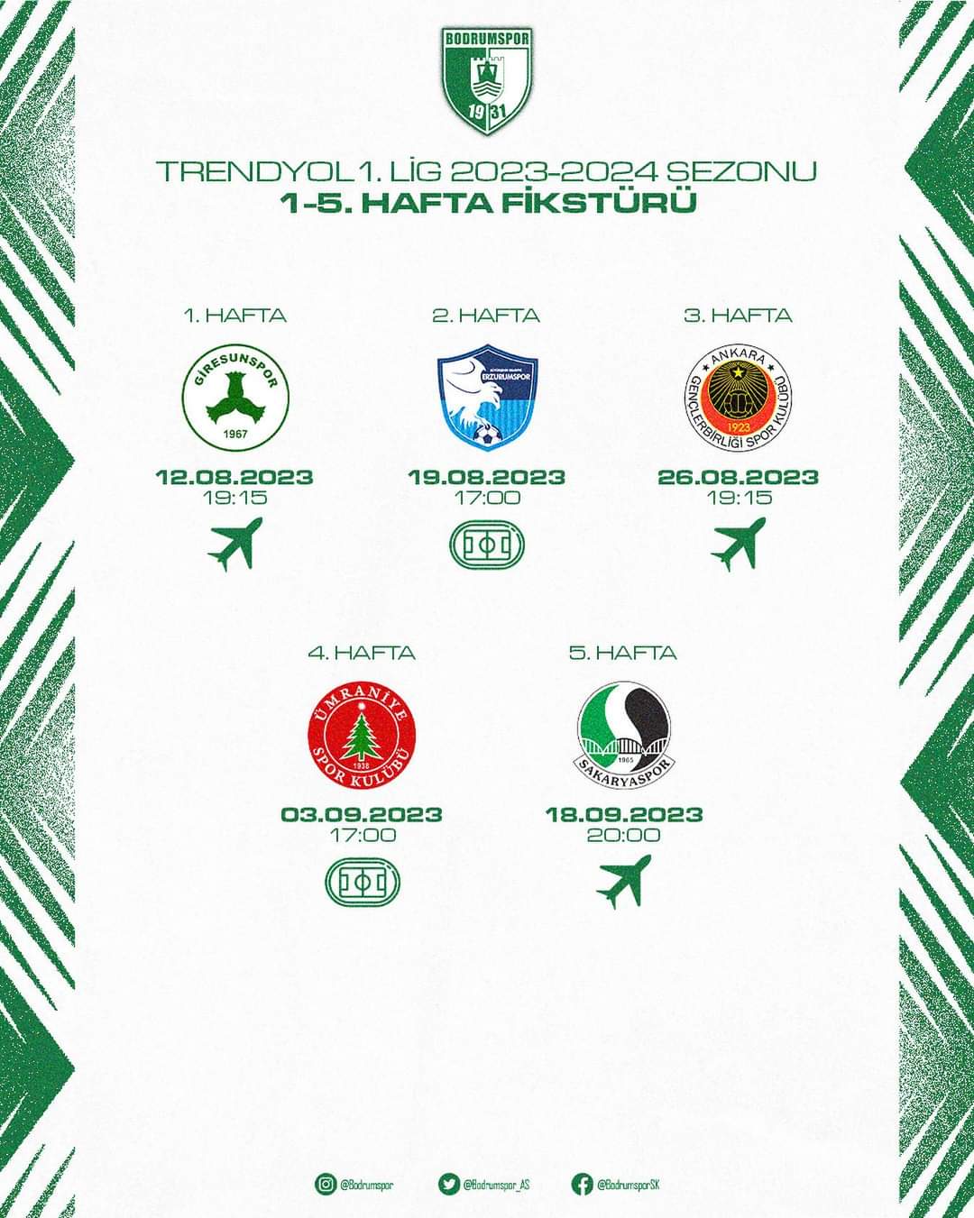 Trendyol 1. Lig'de Ilk 5 Haftanın Maç Programı Açıklandı 1 FB IMG 1690986440052