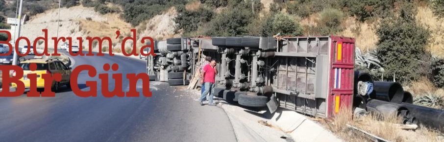 Boru Yüklü Tir Devrildi Kaza Ucuz Atlatıldı 1 IMG 20210922 WA0054