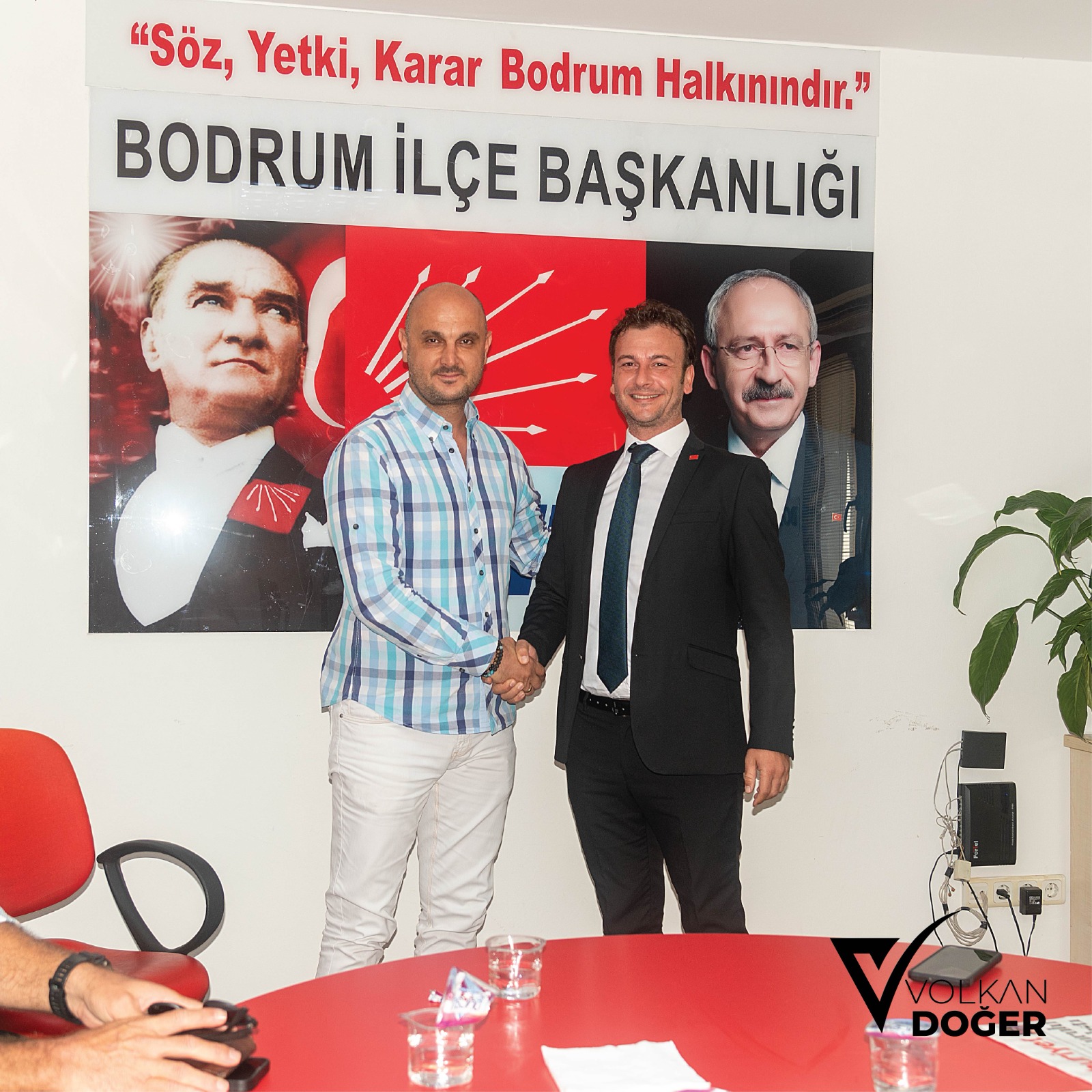 Volkan Doğer, Chp Ilçe Başkanı Tuna Işın'ı Ziyaret Etti 3 IMG 20230903 WA0008 1