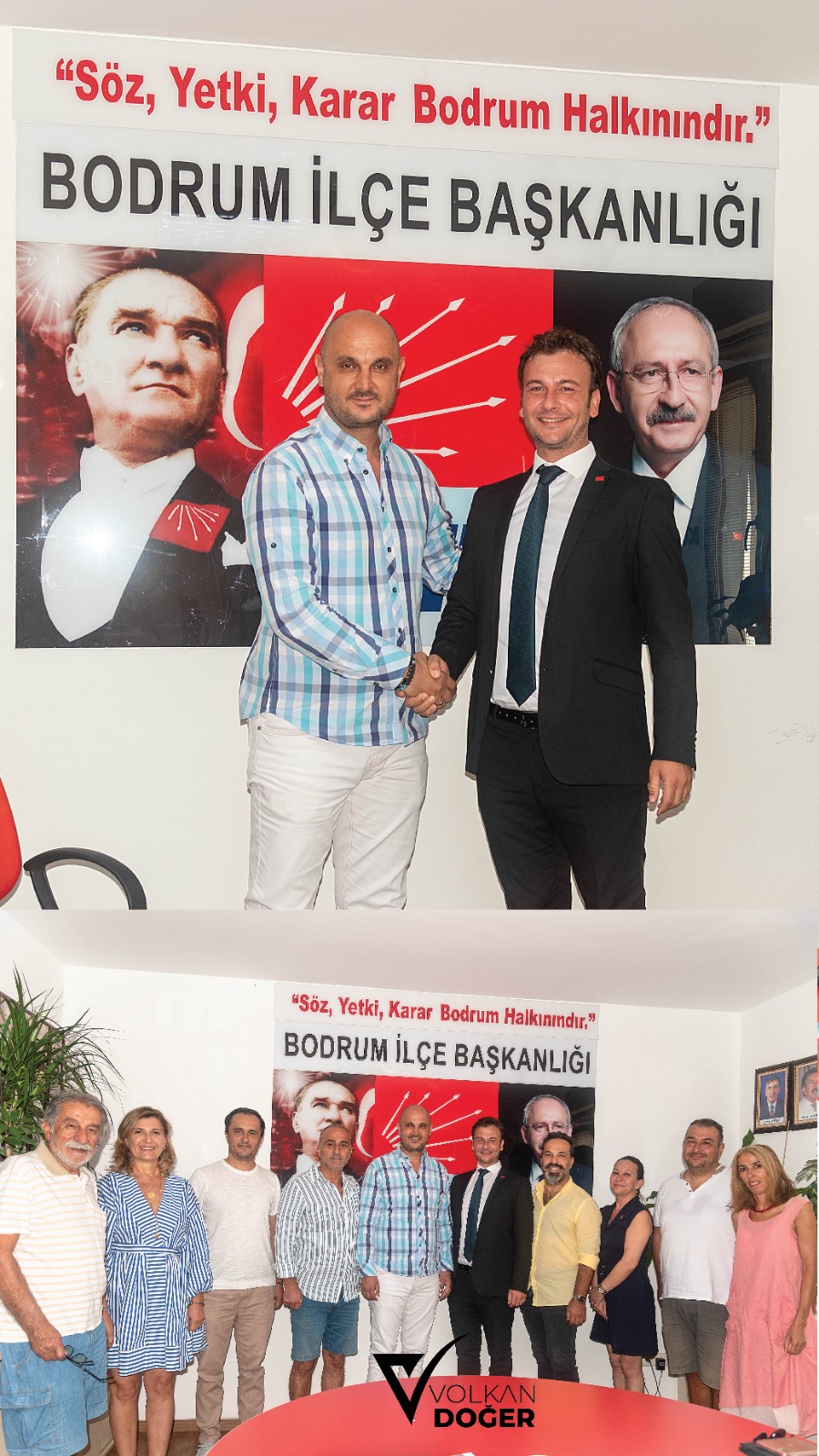 Volkan Doğer, Chp Ilçe Başkanı Tuna Işın'ı Ziyaret Etti 1 IMG 20230903 WA0013