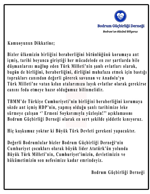 Bodrum Güçbi̇rli̇ği̇ Derneği̇ Soykirim Açiklmasi 1 KAMUOYUNUN DIKKATINE1
