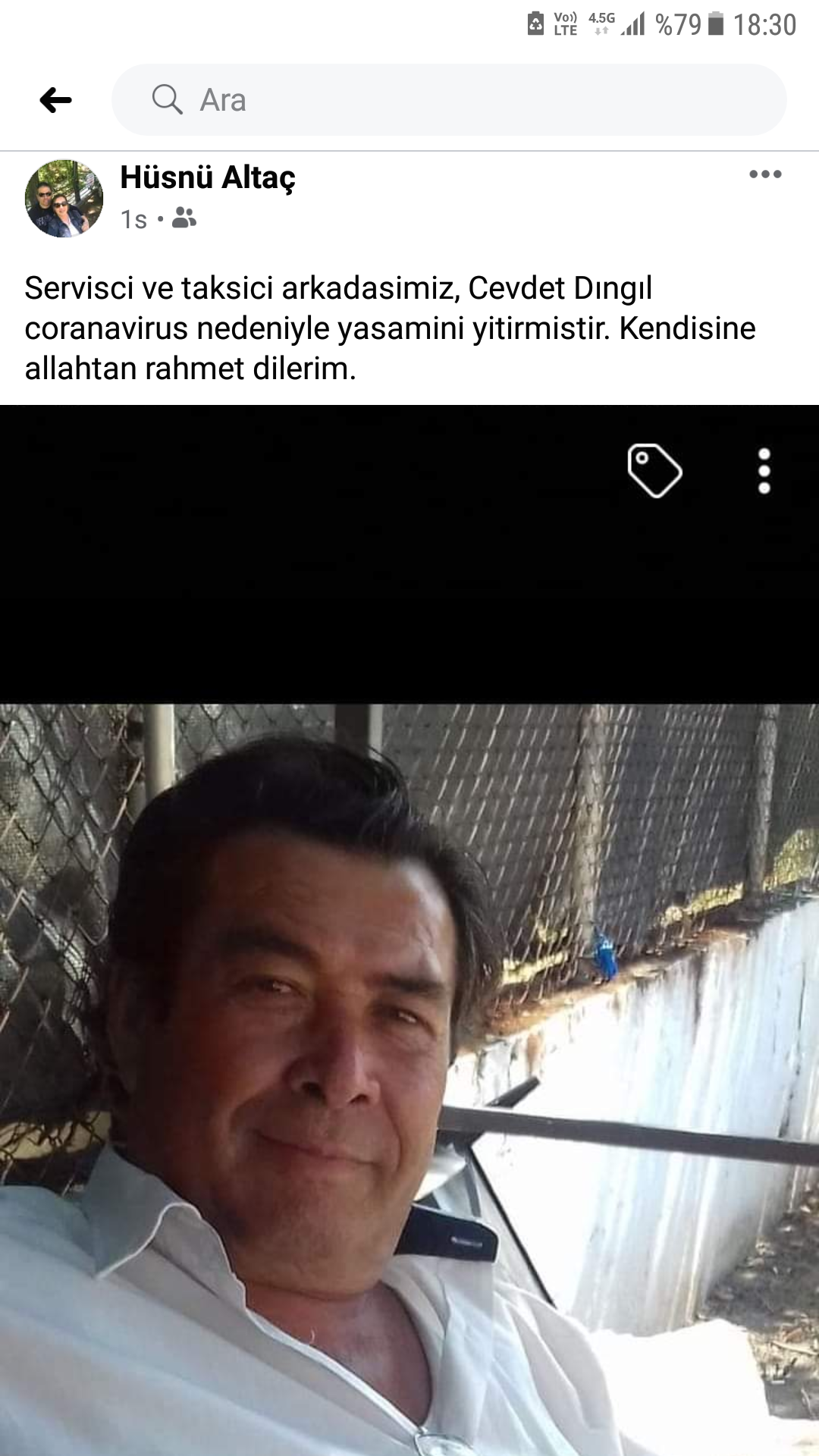 Bodrum'da Taksici Coronavirüse Yenildi 1 Screenshot 20200825 183040