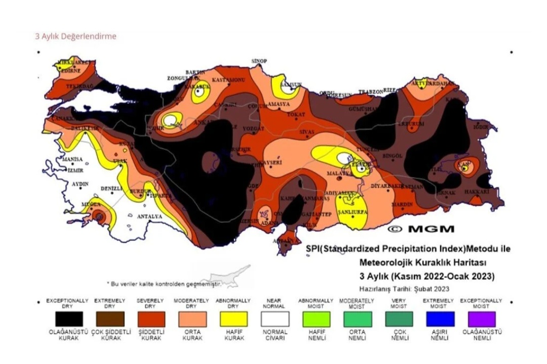 Yılın Ilk Kuraklık Haritası Yayınlandı: 1 Screenshot 20230228 165254 Facebook