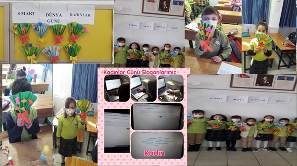 ZEYYAT MANDALINCIogrenciler Kadinlar Gunu icin Origami kagit