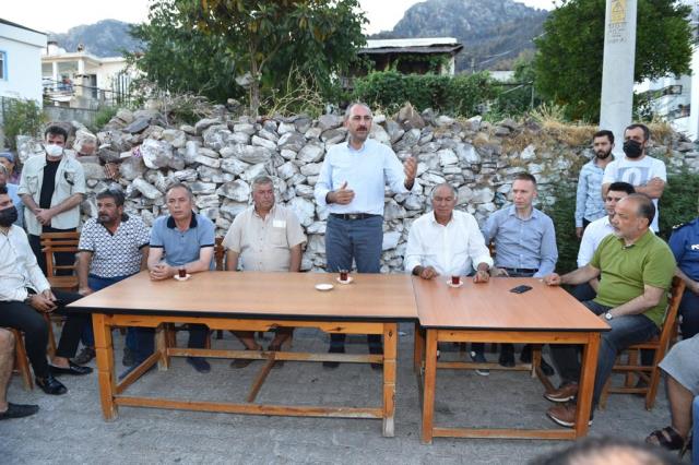 Asla Ve Asla Hiçbir Yapılaşmaya, Imara, Orman Dışı Hiçbir Amaca Kullandırtmayacağız" 10 adalet bakani gul milas ta yanan alanlarda 14317892 o