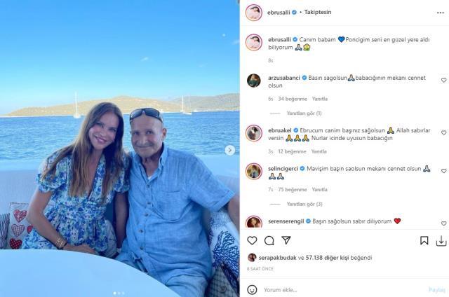 Ebru Şallı, Tepki Çekince Paylaşımlarını Sildi 5 babasinin vefatindan sonra reklam yapmaya 14568426 6784 m