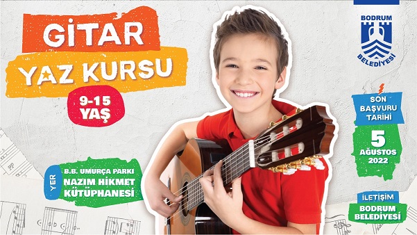 Bodrum Beledi̇yesi̇’nden Çocuklara Ücretsi̇z Gi̇tar Kursu 2 belediyenin yaz kursu basliyor2