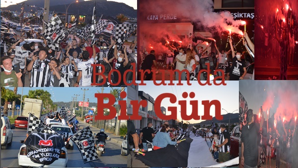 bodrum besiktaslilar sampiyonluk kutlama