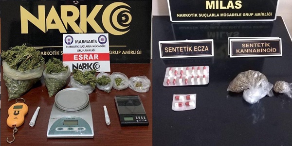 Muğla'da Uyuşturucu Operasyonu: 8 Şüpheli Tutuklandı 11 bodrum da tarihi eser ve etil alkol operasyonu 1