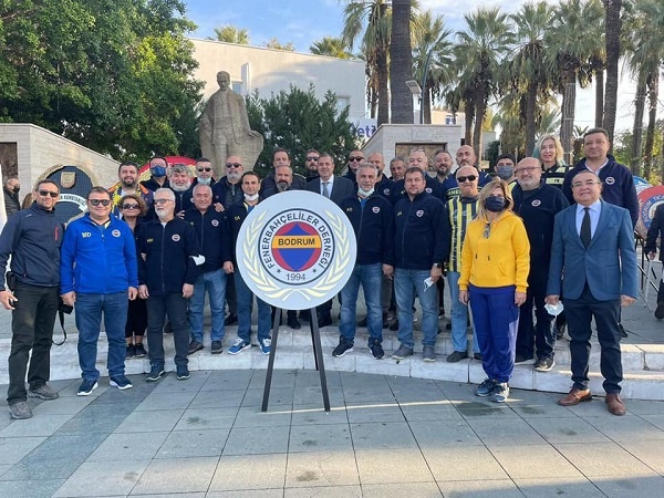 Bodrum Fenerberhaçeliler Derneği Ata'sını Andı 10 bodrum fener 10 kasim