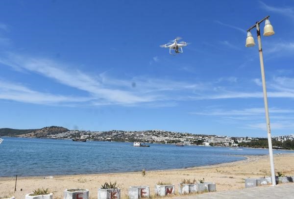 bodrum sahillerinde dronlu kuvars tozu denetimi 31121c2