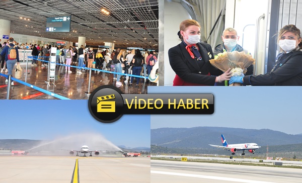 bodrum sezonun ilk ucagi