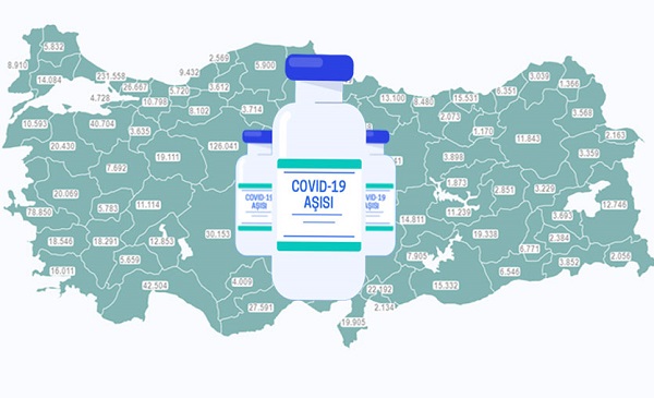Muğla Genelinde Toplam Aşı Olan Sayısı 409 Bin 972 Oldu 4 covid 19 asisi turkiye haritasi