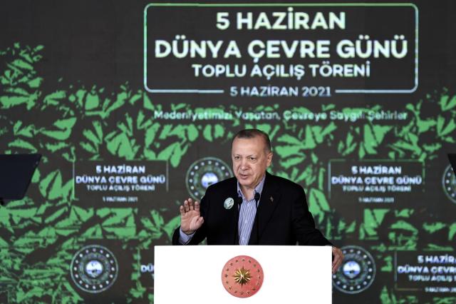 5 Haziran Dünya Çevre Günü Toplu Açılış Töreni" 14 cumhurbaskani erdogan konya bisiklette ornek 14181394 o