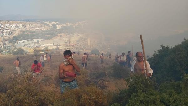 Datça'da Yangın Çıktı 15 datca da makilik ve zeytinlik alanda yangin 14317712 o