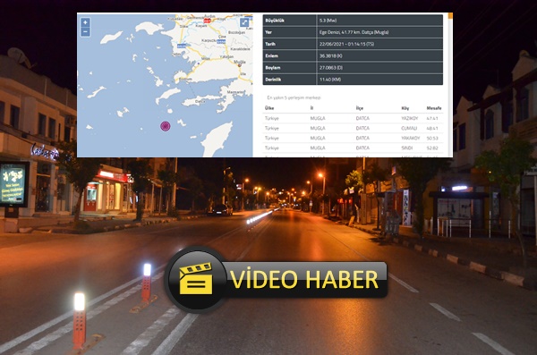 Datça Açıklarında 5.3 Deprem Bodrum'da Hissedildi 2 deorem datca bodrum