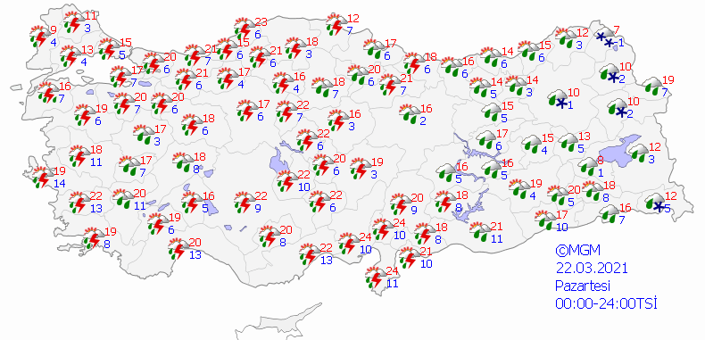 Yeni Haftada Soğuk Ve Yağışlı Hava Bekleniyor 16 haritatahmingun1 1