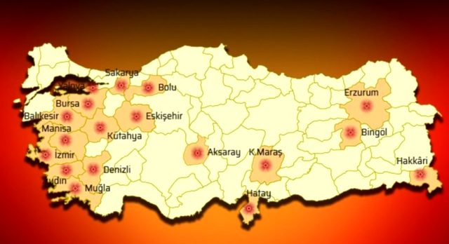 Muğla Dahi̇l 18 Kenti̇mi̇z Akti̇f Fay Hattinin Üzeri̇nde 11 iste turkiye de aktif fay hatlari uzerine yer 13708211 5251 m