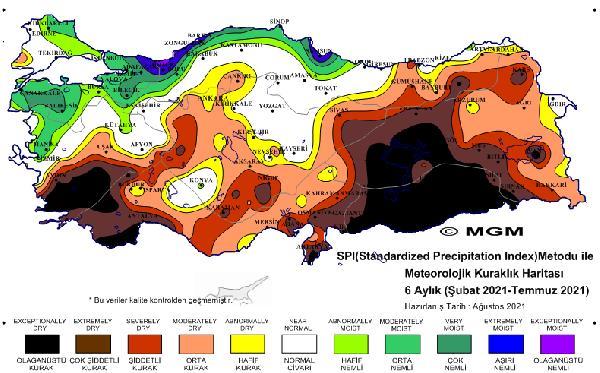 Korkutan Haritalar: 'Olağanüstü' Ve 'Şiddetli Kuraklık' Yaşanıyor 8 korkutan haritalar olaganustu ve siddetli kur 6 14341259 o