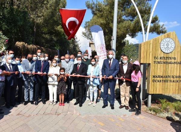 5 Yıldızlı Halk Plajı, Bakan Yardımcısı Nadir Alparslan Tarafından Hizmete Açıldı 20 marmaris in 5 yildizli halk plaji bakan yardi 3 14195621 o