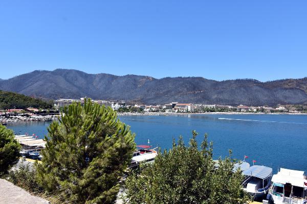 Kızkumu Plajı Çevresinde Yanan Ormanlık Alanlar Havadan Görüntülendi 20 marmaris teki yesil alanlarin yangin sonrasi 14324325 o