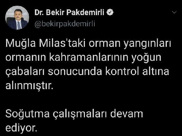 Çökertme'de Yangın 9 Saatlik Çalışma Sonucu Kontrol Altına Alındı 12 Dönüm Alan Zarar Gördü 1 milas ta orman yangini 4 14165536 o
