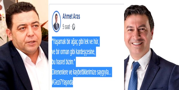Ahmet Aras'ın Gezi Parkı Paylaşımına Sert Tepki Gösterdi 19 osman gokmen gezi parkı paylaşımı aras