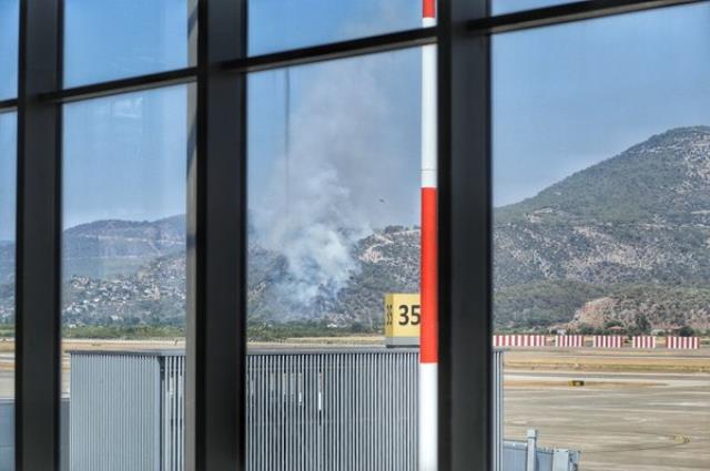 Havalimanına 500 Metre Mesafedeki Ormanlık Alanda Yangın Çıktı 19 son dakika mugla nin dalaman ilcesinde 14317504 6862 m