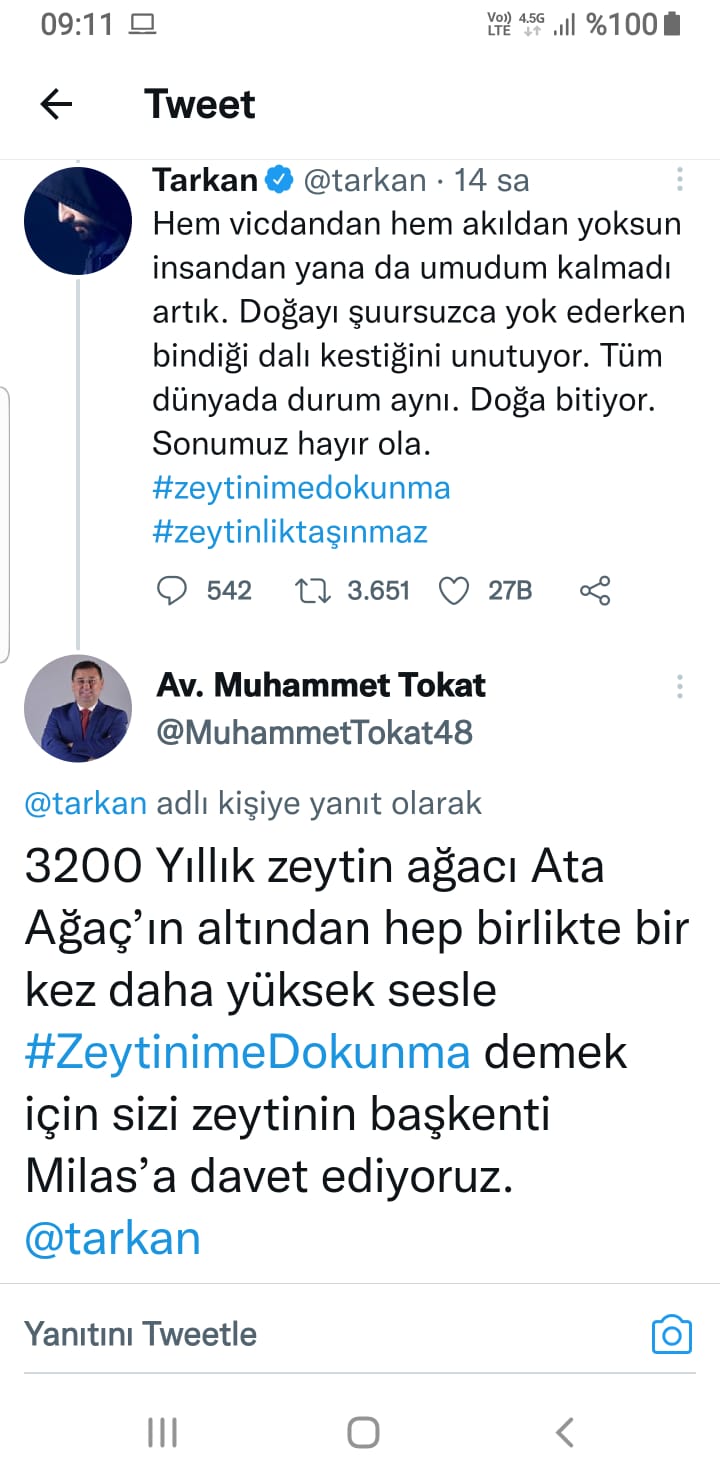 Tokat’tan Tarkan’a Davet.. 1 tarkan