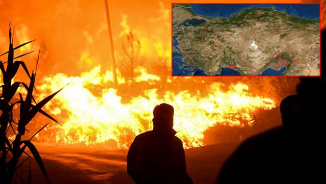 Nasa Haritasında! Kırmızı Noktaların Yoğunluğu Dikkat Çekici 17 turkiye de suren orman yanginlari nasa nin uydu 14296852 3028 o 1