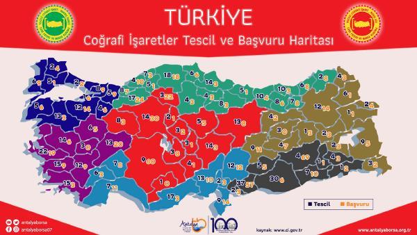 Türkiye'nin Coğrafi Işaretli Ürün Haritası Çıkartıldı 8 turkiye nin cografi isaretli urun haritasi 13857035 o
