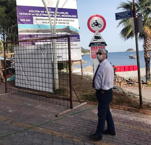 Marmari̇s’te İlk Olacak Lüks Halk Plajina Beton Gölgesi̇ 15 zekeriya bingol